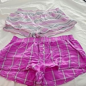 2 pairs of pajama shorts